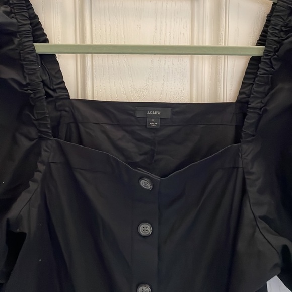 J. crew Cottage Dress - Black - Large - no belt - Picture 3 of 3